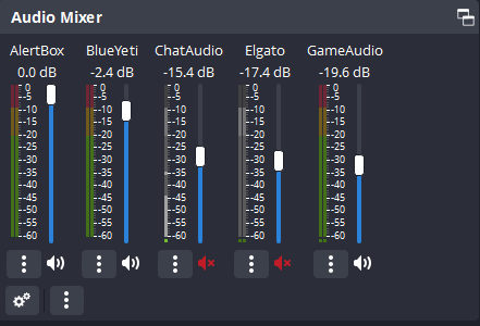 OBS Audio Mixer